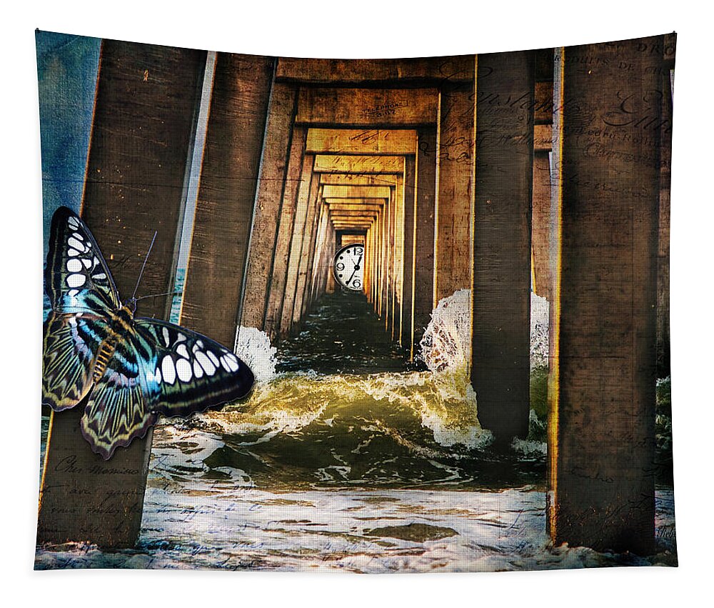 Time Awash Tapestry featuring the photograph Time Awash by Bellesouth Studio