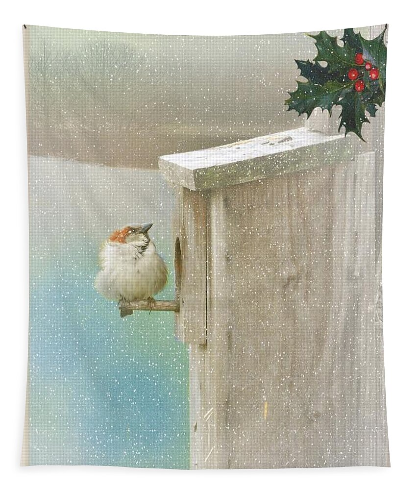 Birds Tapestry featuring the photograph Tis the Season by Fran J Scott
