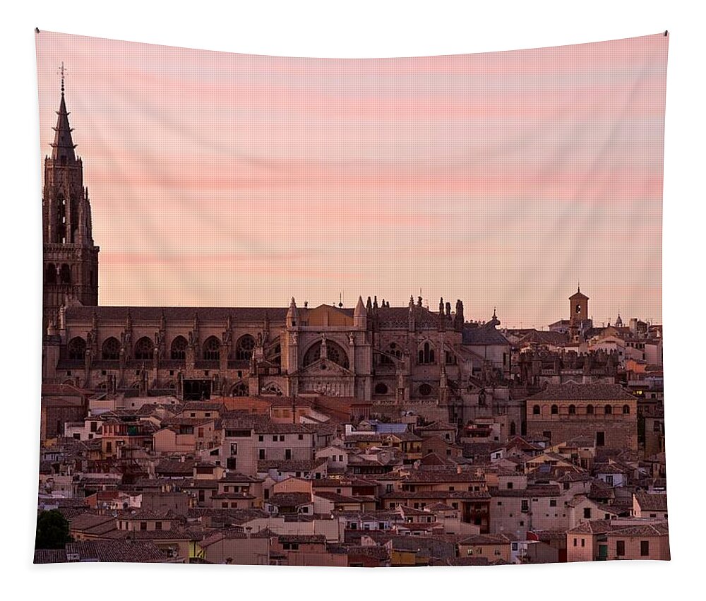 Toledo Tapestry featuring the photograph Toledo Cathedral by Stephen Taylor