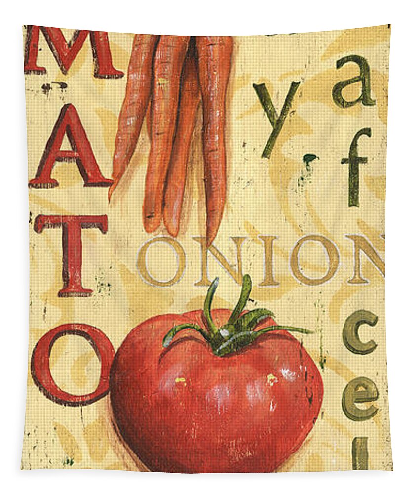 Kitchen Tapestry featuring the painting Tomato Soup by Debbie DeWitt