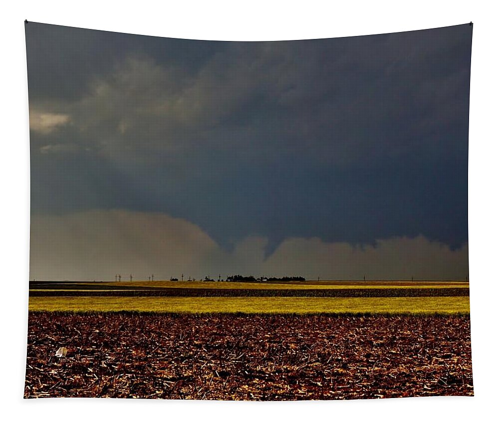 Tornado Tapestry featuring the photograph Tornadoes Across The Fields by Ed Sweeney