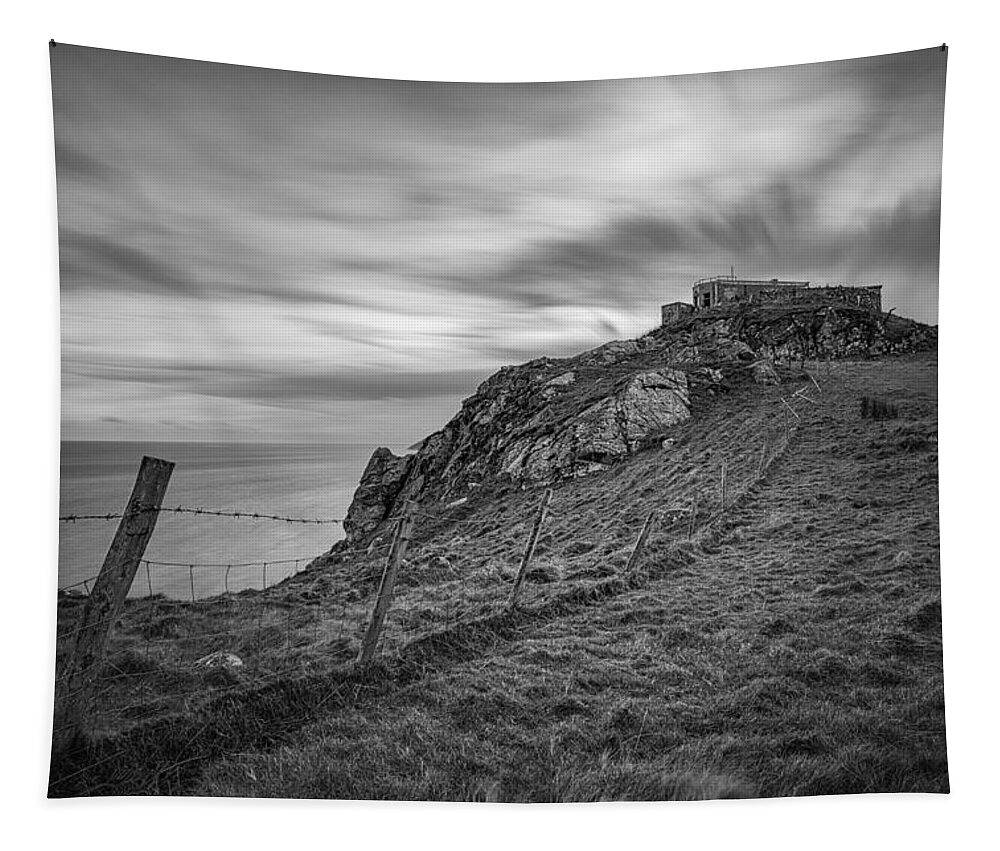 Torr Tapestry featuring the photograph Torr Head Lookout by Nigel R Bell