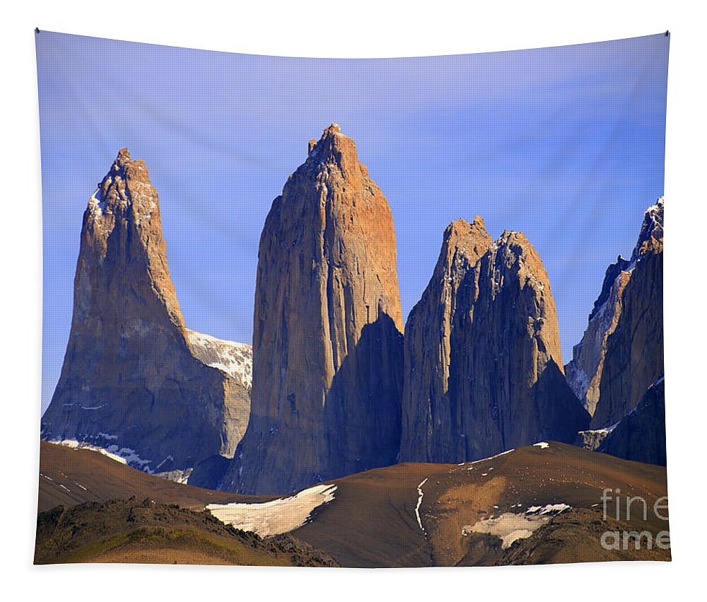 Torres Del Paine National Park Chile Patagonia Tapestry featuring the photograph Torres del Paine 07 by Bernardo Galmarini