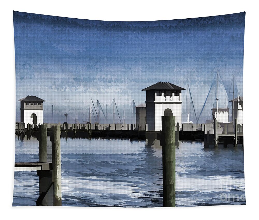 Towers Tapestry featuring the photograph Towers and Masts by Roberta Byram