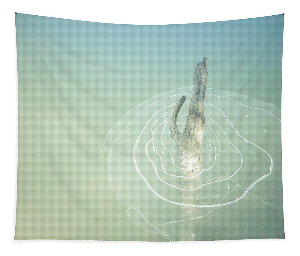 River Tapestry featuring the photograph Trapped by Michele Cornelius
