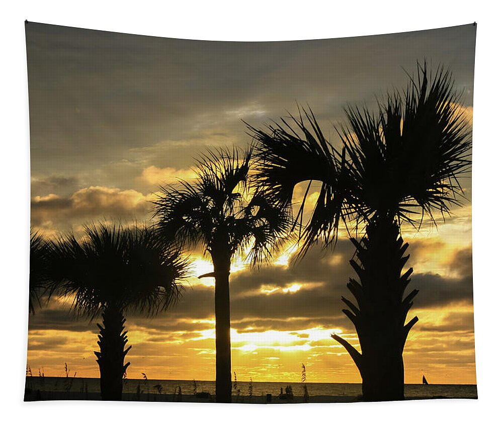 Florida Tapestry featuring the photograph Treasure Island Sunset by Robert Wilder Jr