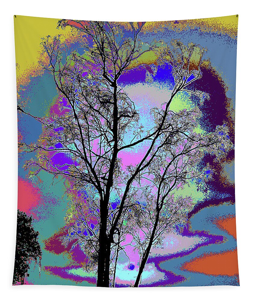 Tree - Story Of Life Tapestry featuring the photograph Tree - Story Of Life by Kenneth James