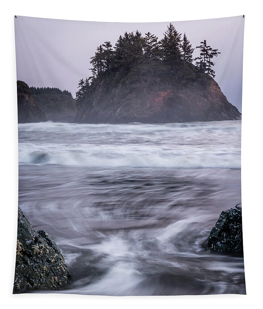 Best Tapestry featuring the photograph Trinidad Head by Gary Migues