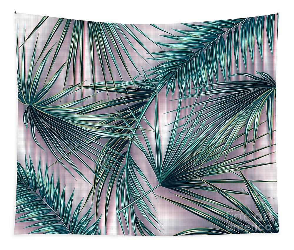 Summer Tapestry featuring the digital art Tropicana by Mark Ashkenazi