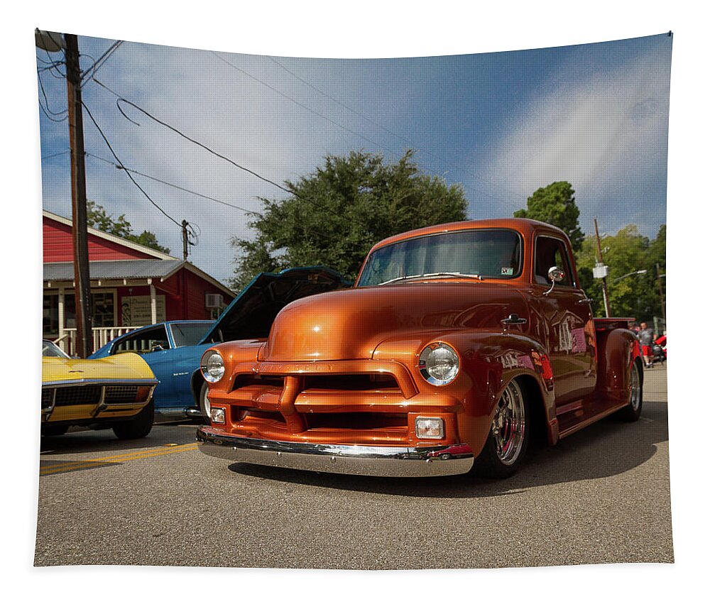 Auto Tapestry featuring the photograph Trucking with Style by Tim Stanley