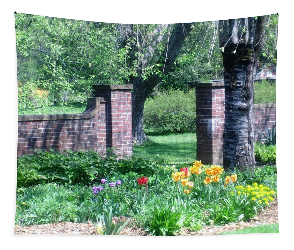 Images Of Glen Magna Farms Tapestry featuring the photograph Tulips at Glen Magna Farms by Paul Meinerth