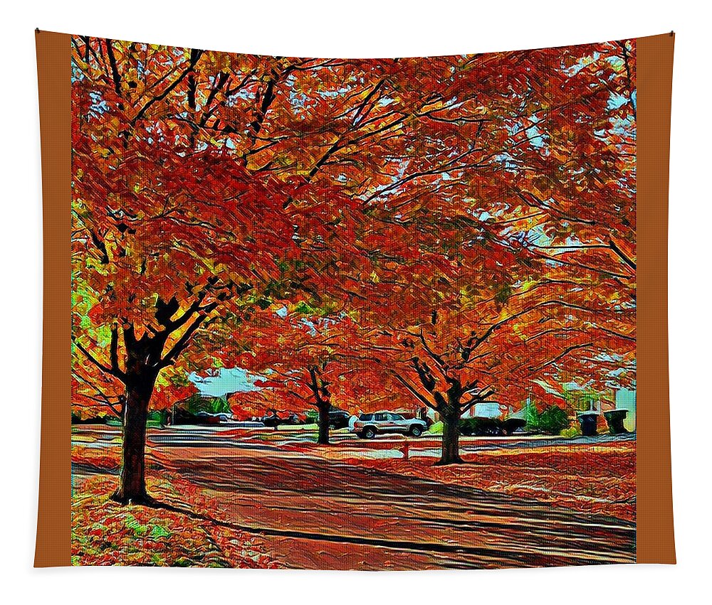 Autumn Tapestry featuring the photograph Tulsa Street by Robert Knight