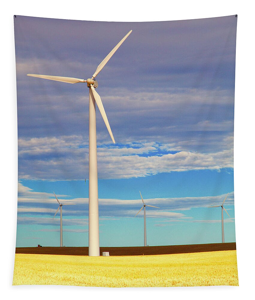 Wind Tapestry featuring the photograph Turbine Formation by Todd Kreuter