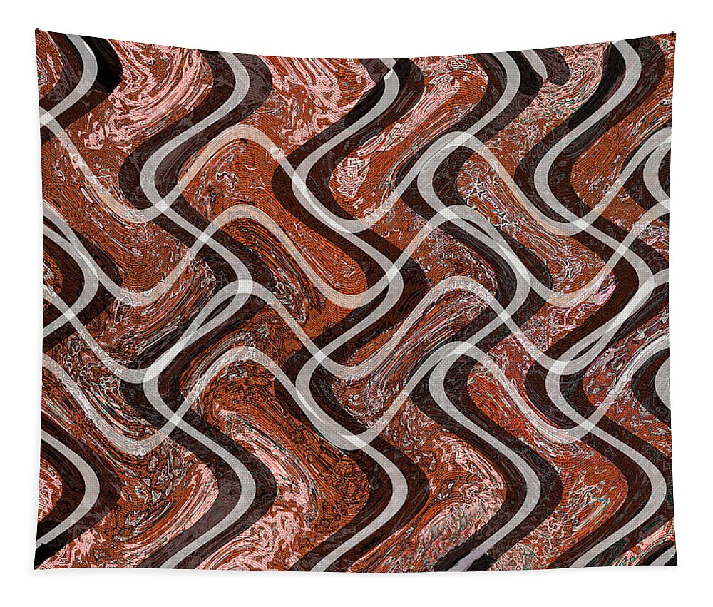 Turns And Curves Tapestry featuring the digital art Turns And Curves by Tom Janca