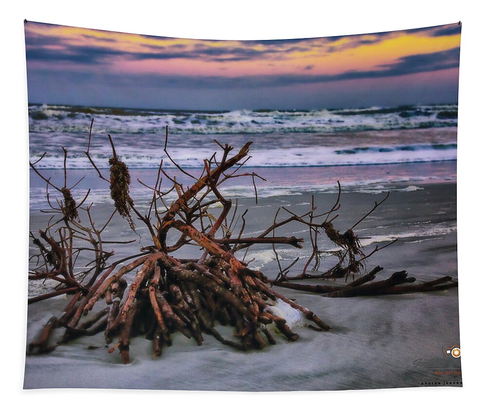 Beach Tapestry featuring the photograph Twilight by Joseph Desiderio
