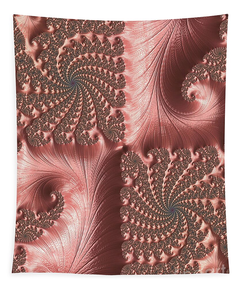 Fractal Tapestry featuring the digital art Twisted Coral by Elaine Teague