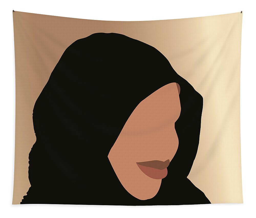 Islam Tapestry featuring the digital art Ukhti Smiles by Scheme Of Things Graphics