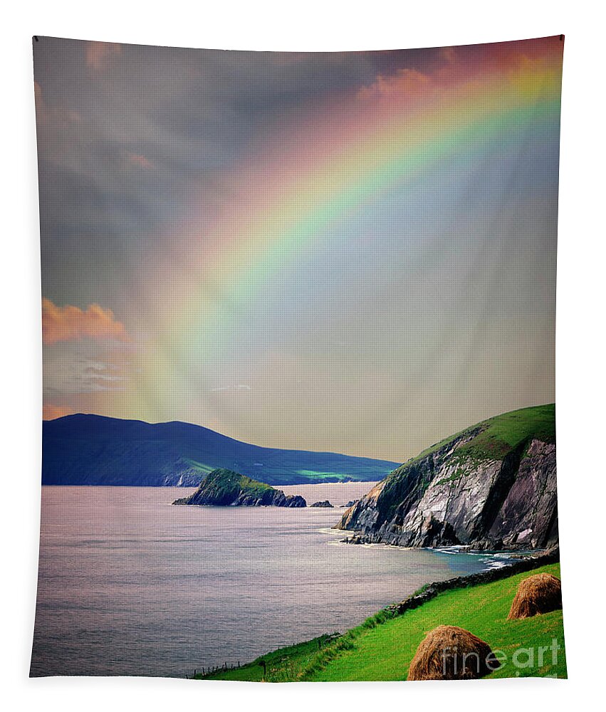 Nag004875 Tapestry featuring the photograph Under a Rainbow by Edmund Nagele FRPS