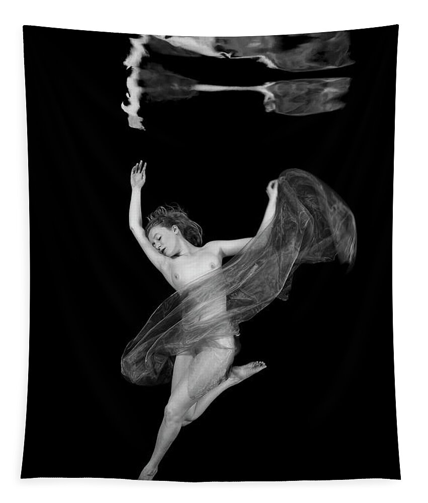 Woman Tapestry featuring the photograph Underwater beauty 001 by Clayton Bastiani