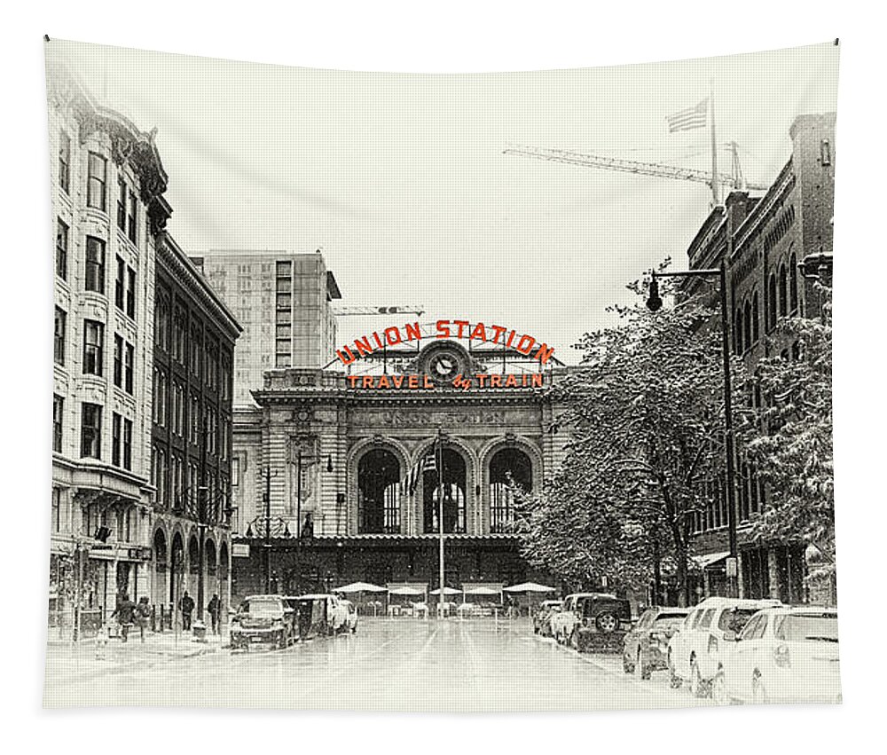 Union Station Tapestry featuring the photograph Union Station by Susan Rissi Tregoning