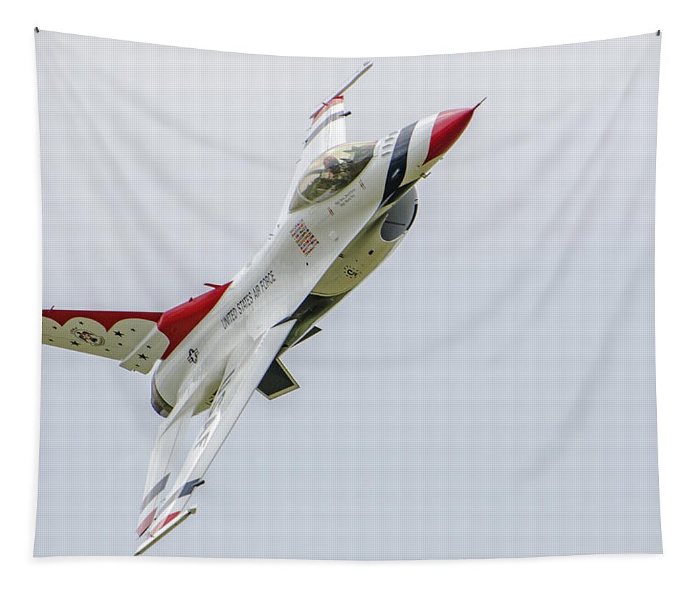 United States Air Force Thunderbirds Tapestry featuring the photograph United States Air Force Thunderbirds  02 by Susan McMenamin