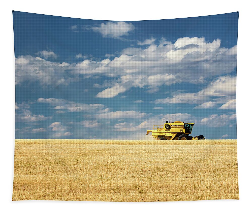 New Holland Tapestry featuring the photograph Untitled Combine by Todd Klassy
