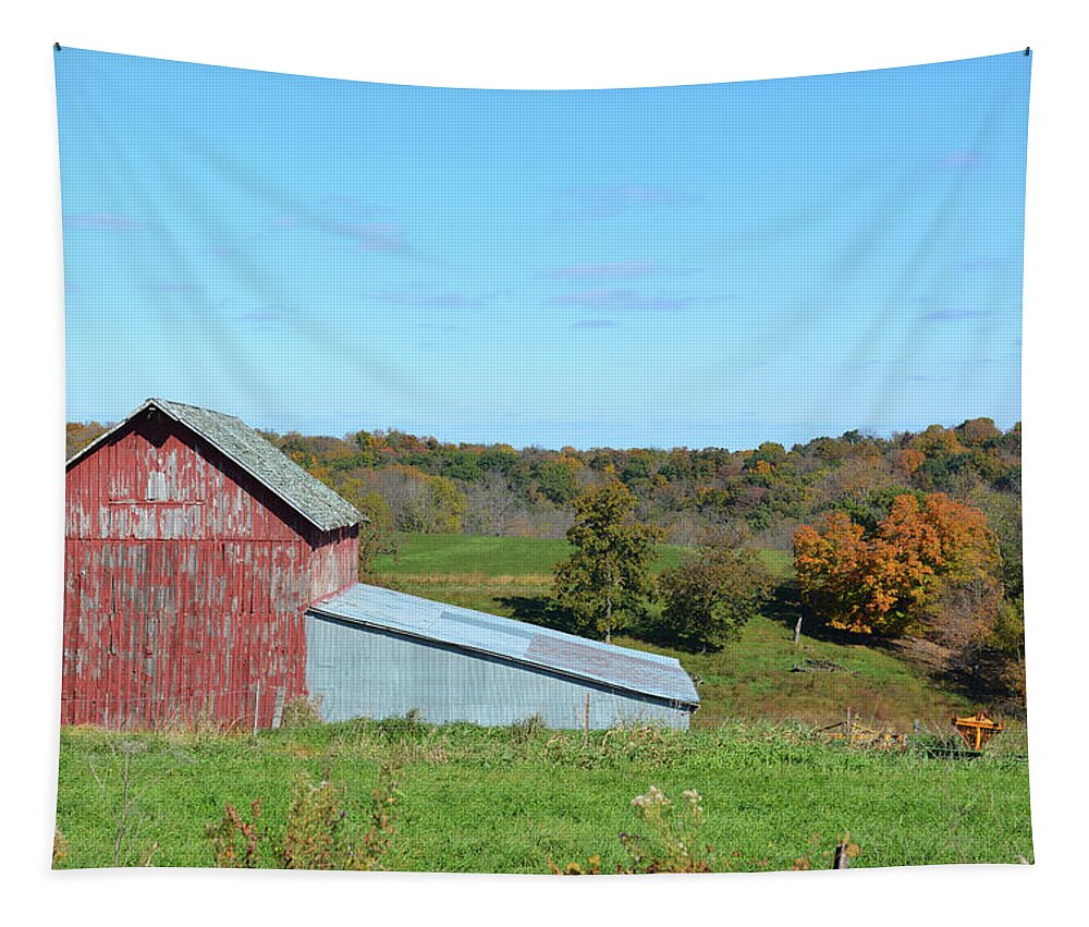 Barn Tapestry featuring the photograph Unused Barn by Bonfire Photography