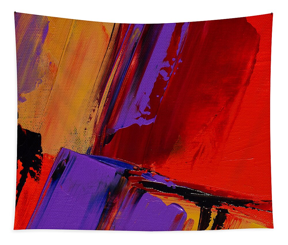 Abstract Tapestry featuring the painting Up and Down - Art by Elise Palmigiani by Elise Palmigiani