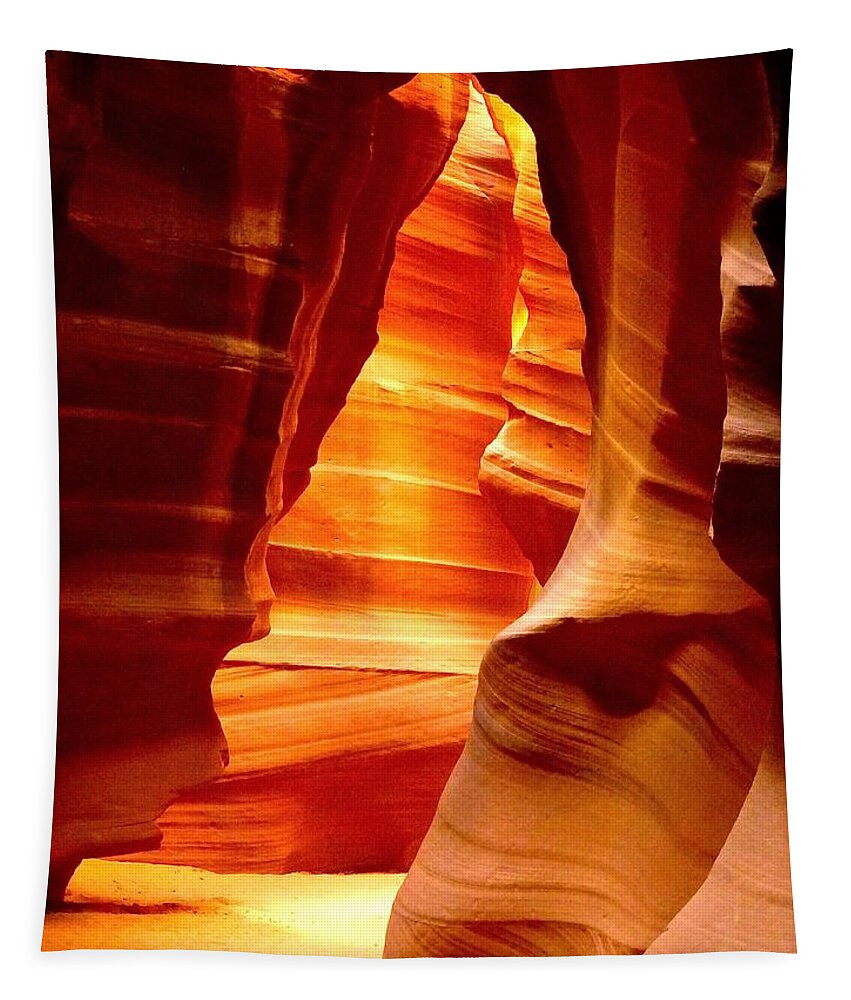 Canyon Tapestry featuring the photograph Upper Antelope Canyon IV by Barbara Zahno