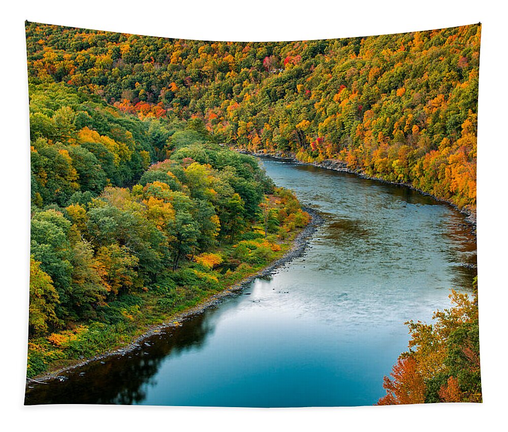 Hawks Nest Tapestry featuring the photograph Upper Delaware River by Mihai Andritoiu