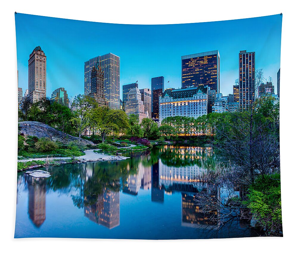 Central Park Tapestry featuring the photograph Urban Oasis by Az Jackson
