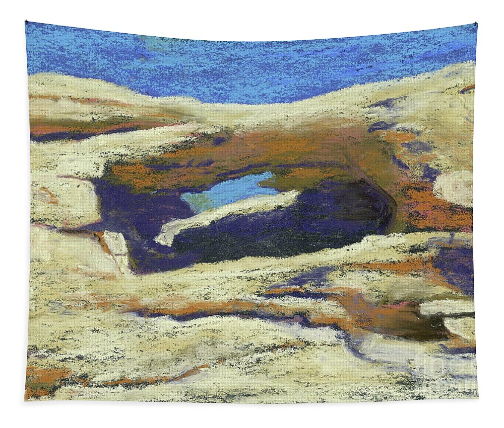 Utah Tapestry featuring the pastel Utah Arch by Ginny Neece