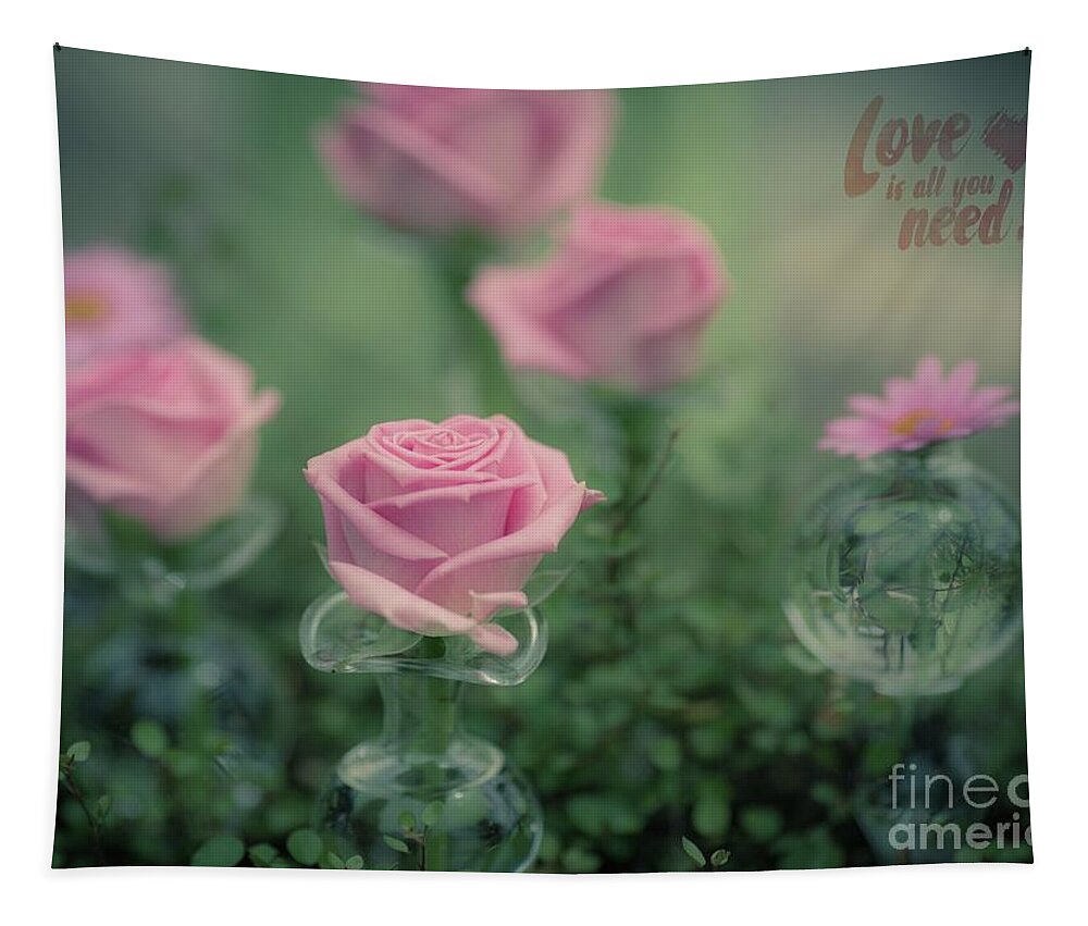 Roses Tapestry featuring the photograph Valentine's Day Still Life by Eva Lechner