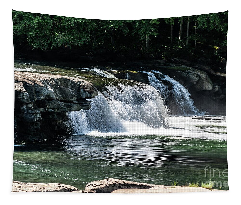 Valley Falls State Park Tapestry featuring the photograph Valley Falls State Park 2017 #1 by Kevin Gladwell
