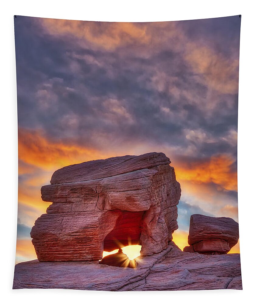 Valley Of Fire Tapestry featuring the photograph Valley Of Fire Rock Formations by Susan Candelario