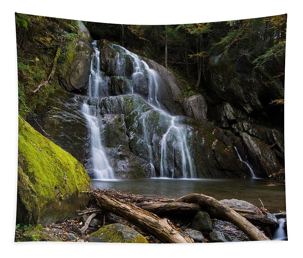 Landscape Tapestry featuring the photograph Vermont Waterfalls by Steve Brown