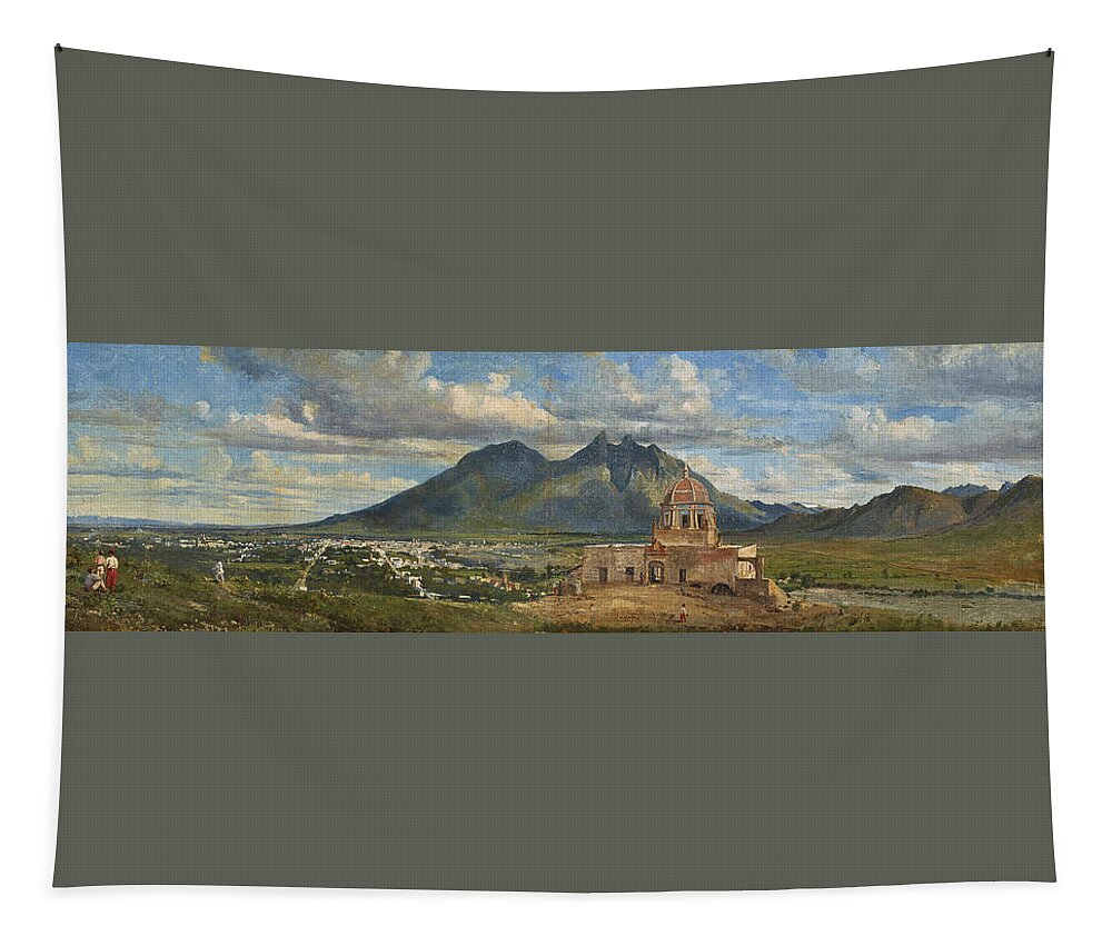 Conrad Wise Chapman Tapestry featuring the painting View of Bishop's Palace Near Monterrey by Conrad Wise Chapman