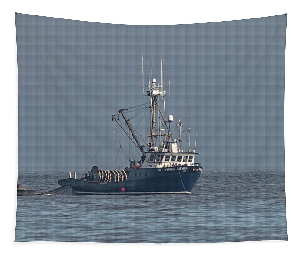 Viking Fisher Tapestry featuring the photograph Viking Fisher 1 by Randy Hall