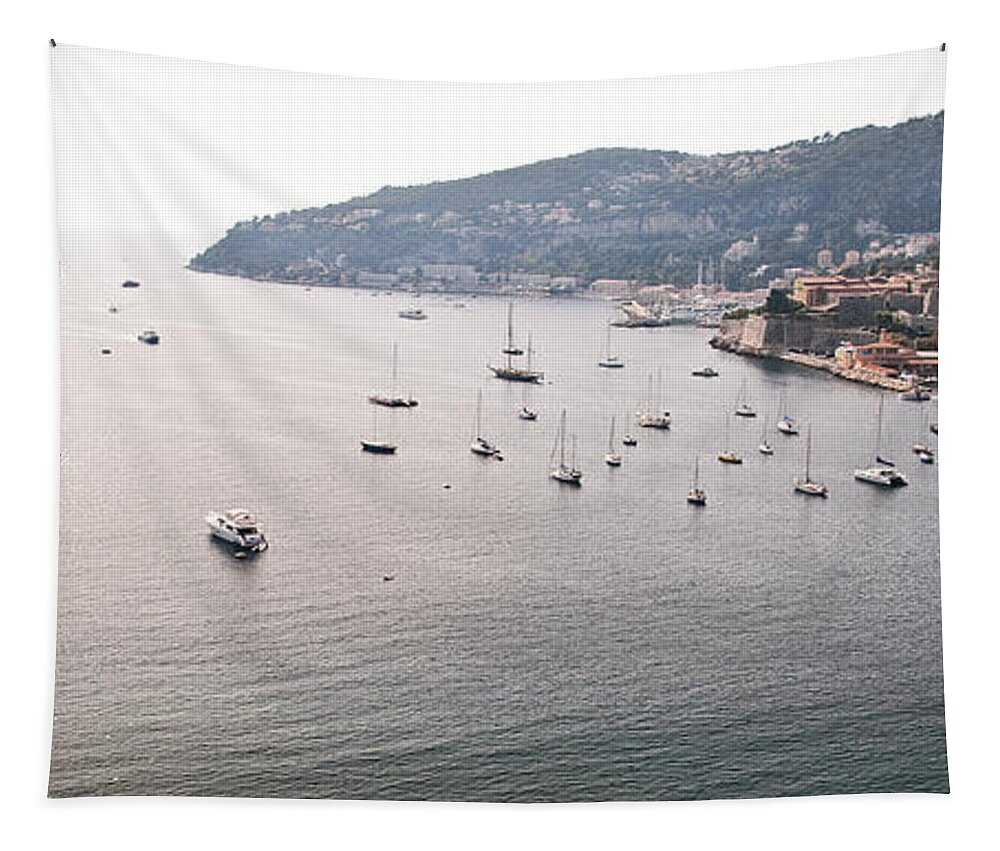 Villefranche Tapestry featuring the photograph Villefranche-sur-Mer by Steven Sparks