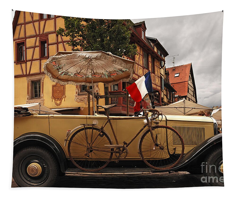 1932 Bicycle Tapestry featuring the photograph Vintage Car by Helmut Meyer zur Capellen