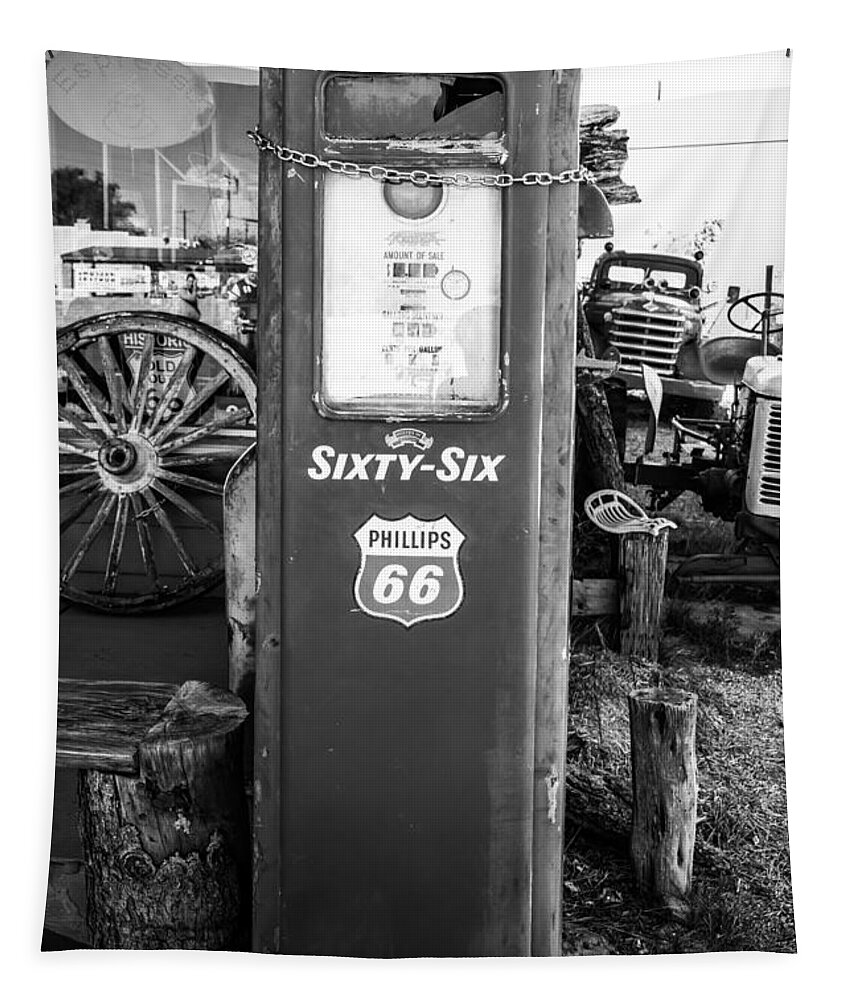 Gas Pump Tapestry featuring the photograph Vintage Gas Pump by Anthony Sacco