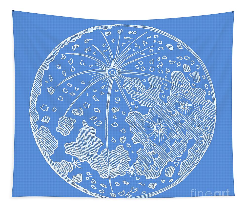 Blue Tapestry featuring the photograph Vintage Planet Tee Blue by Edward Fielding