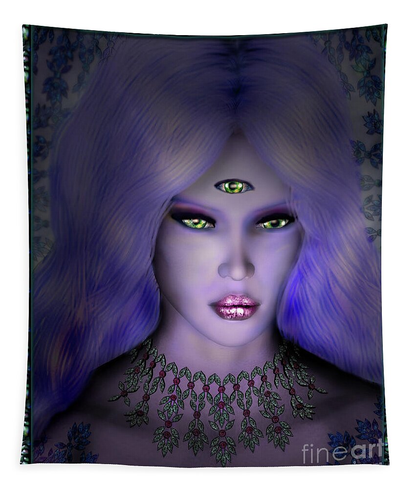  Art Tapestry featuring the digital art Vision by Dorothy Lee