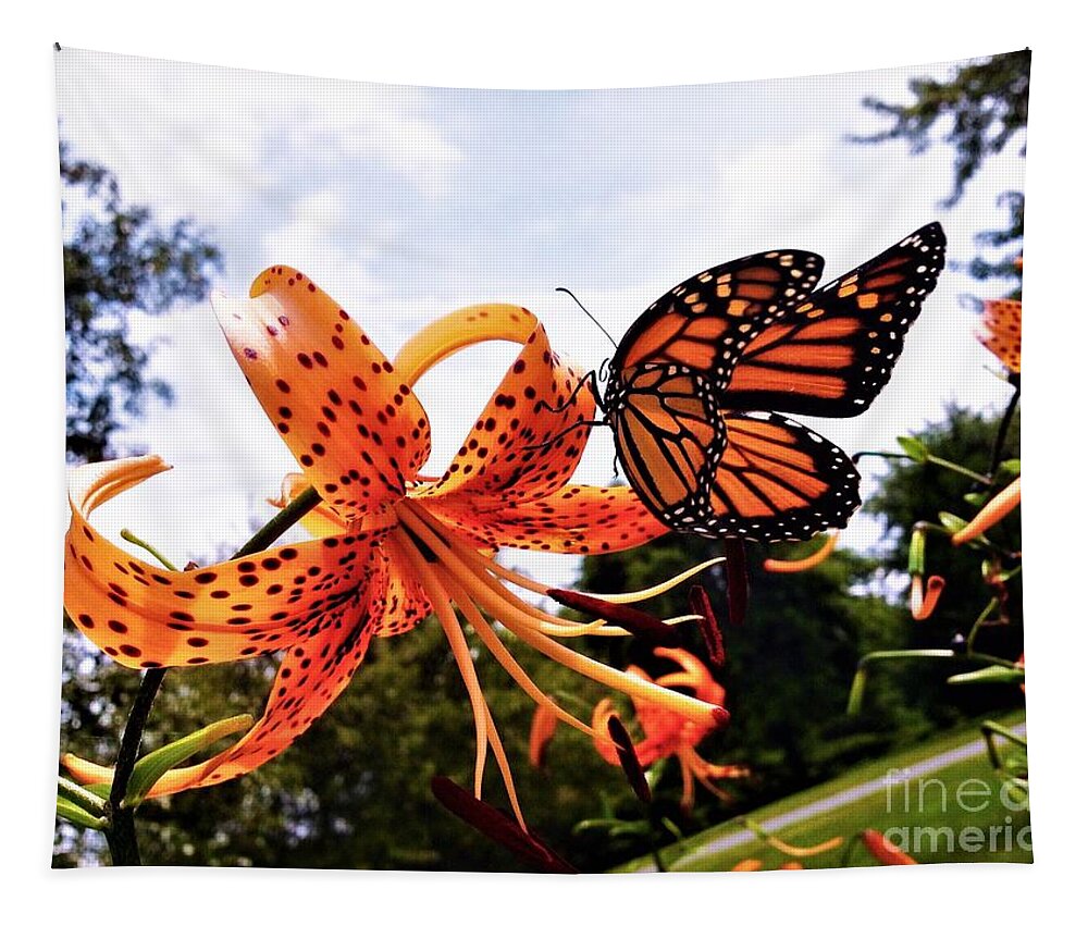 Butterfly Tapestry featuring the digital art Visions by Debra Lynch