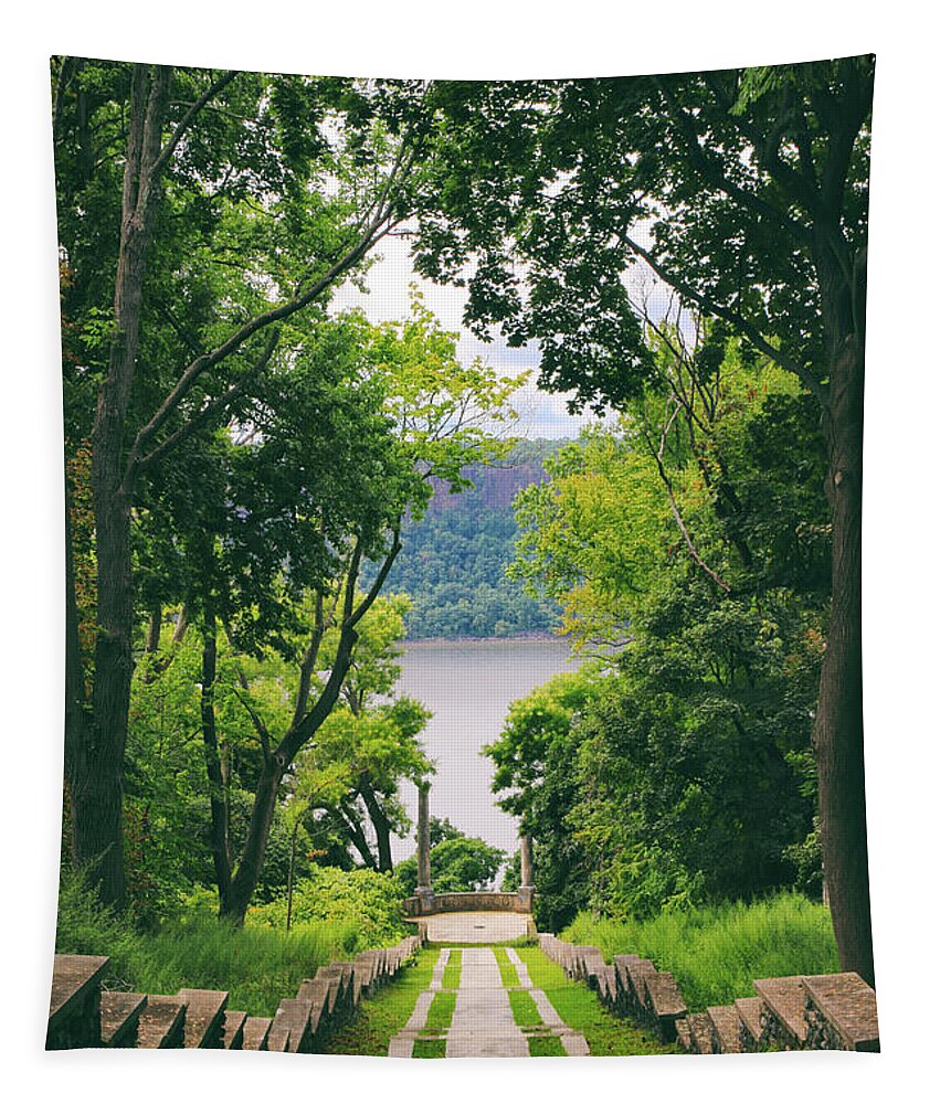Untermyer Garden Tapestry featuring the photograph Vista View by Jessica Jenney
