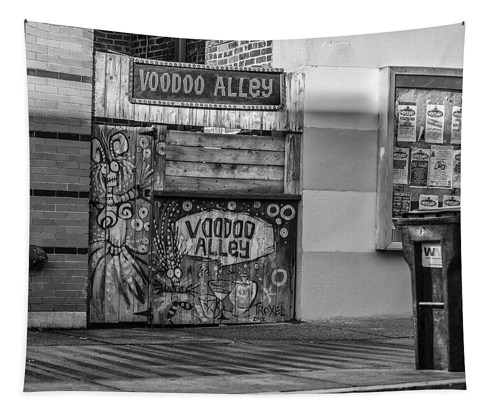 Www.cjschmit.com Tapestry featuring the photograph VooDoo Alley by CJ Schmit