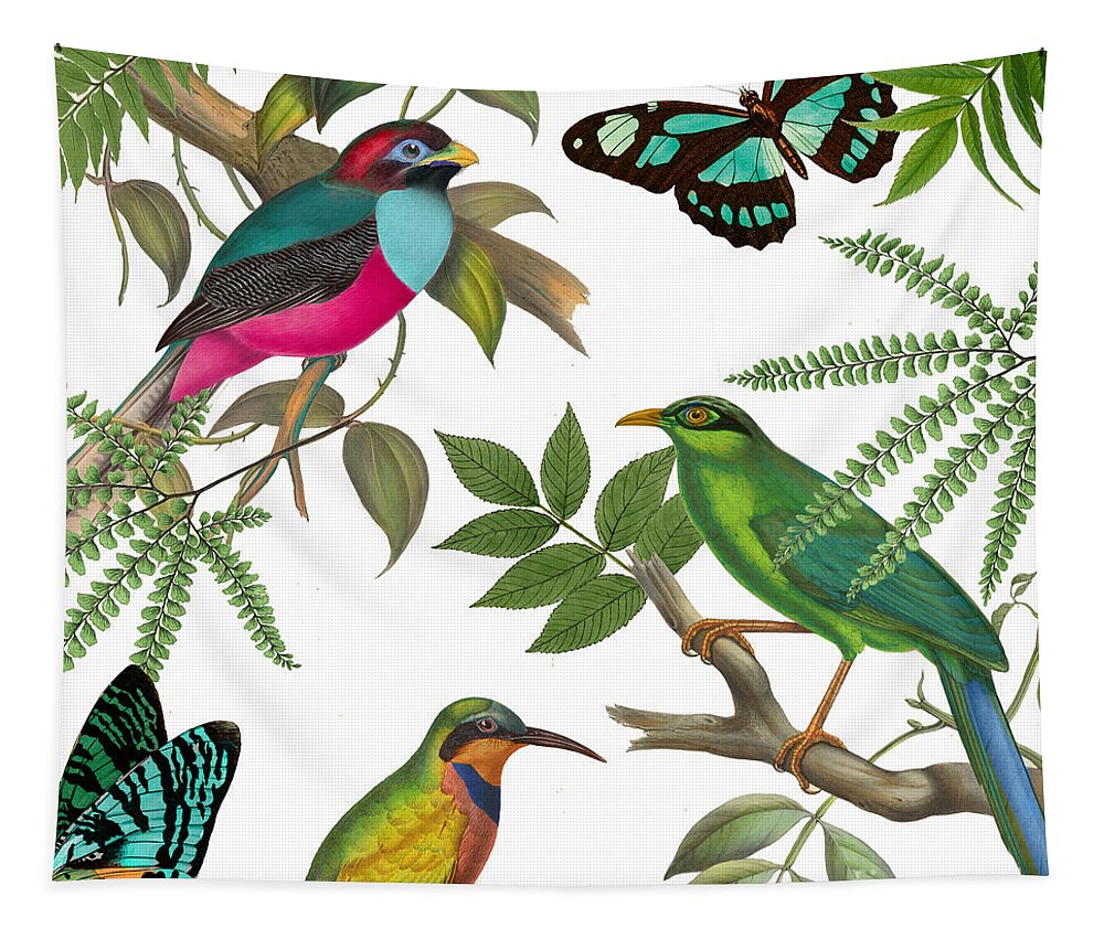 Beautiful Birds Tapestry featuring the painting Walking On Air II by Mindy Sommers