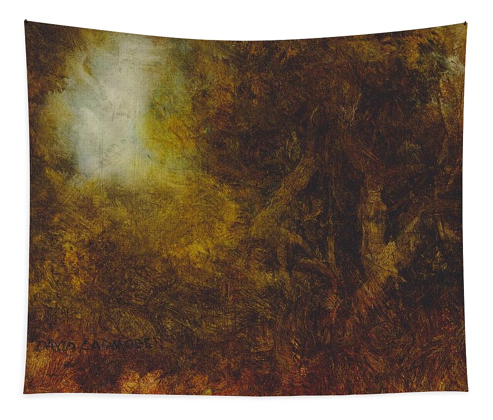 Warm Earth Tapestry featuring the painting Warm Earth 67 by David Ladmore
