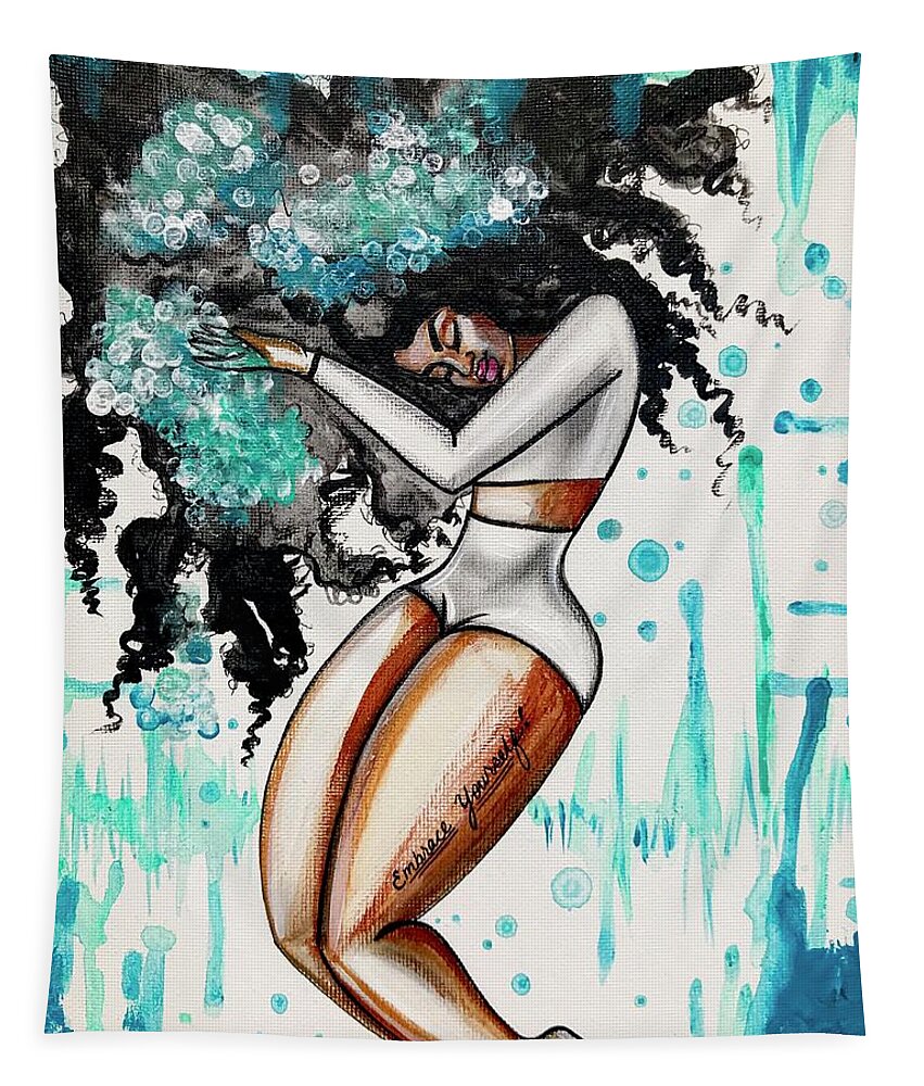 Embrace Yourself Tapestry featuring the painting Wash Day by Artist RiA