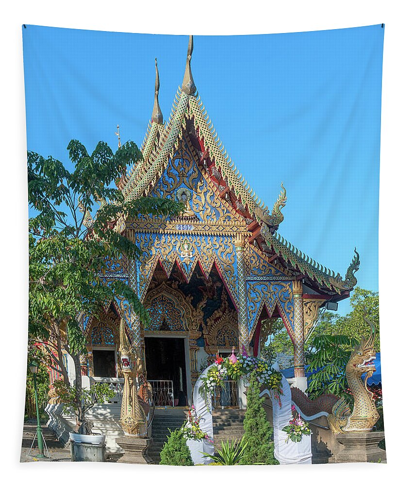 Scenic Tapestry featuring the photograph Wat Piyaram Phra Wihan DTHCM1225 by Gerry Gantt